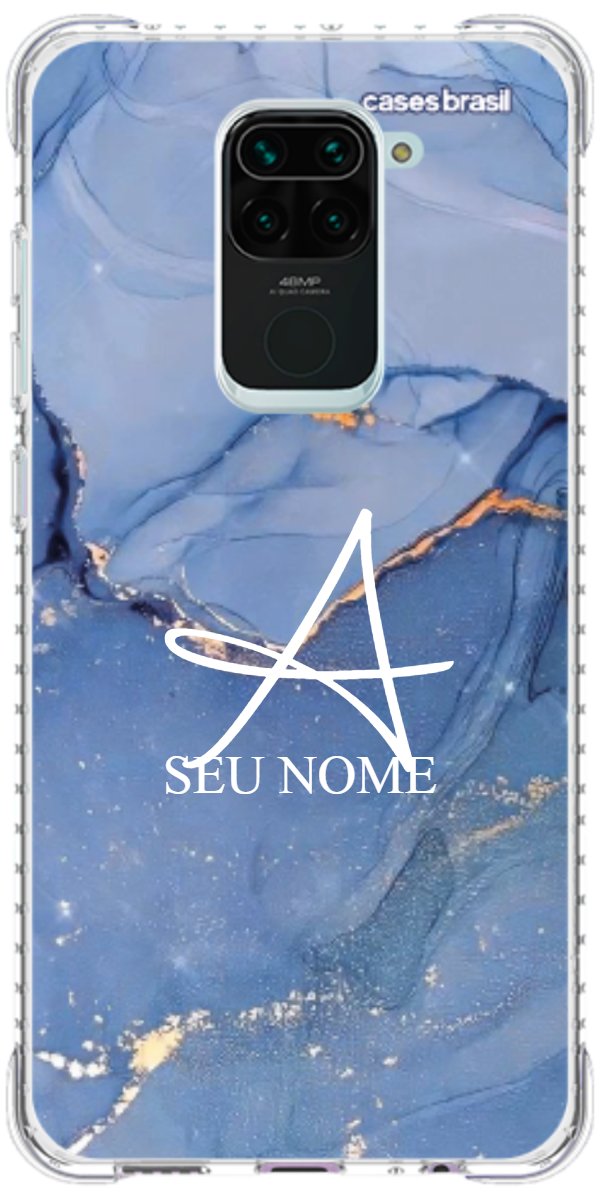 Capinha para Celular Textura Marmorizada Azul
