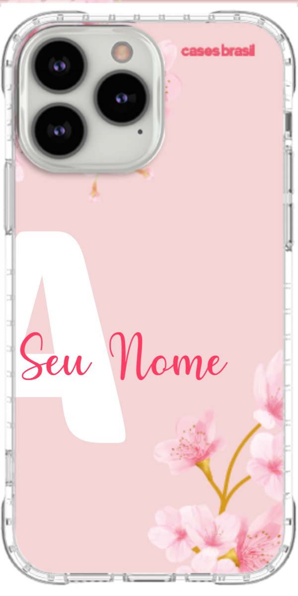 Capinha para Celular Cerejeira com Inicial