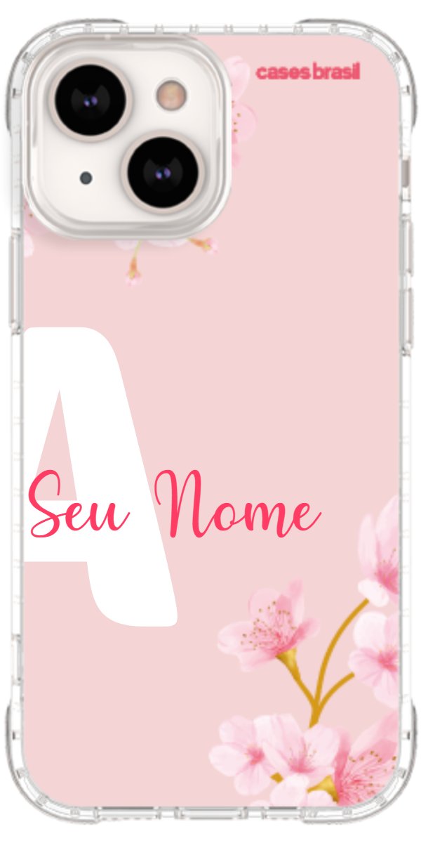 Capinha para Celular Cerejeira com Inicial