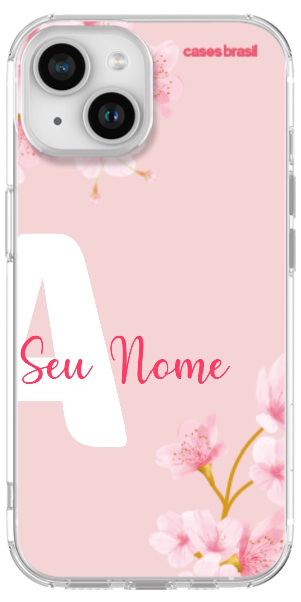 Capinha para Celular Cerejeira com Inicial