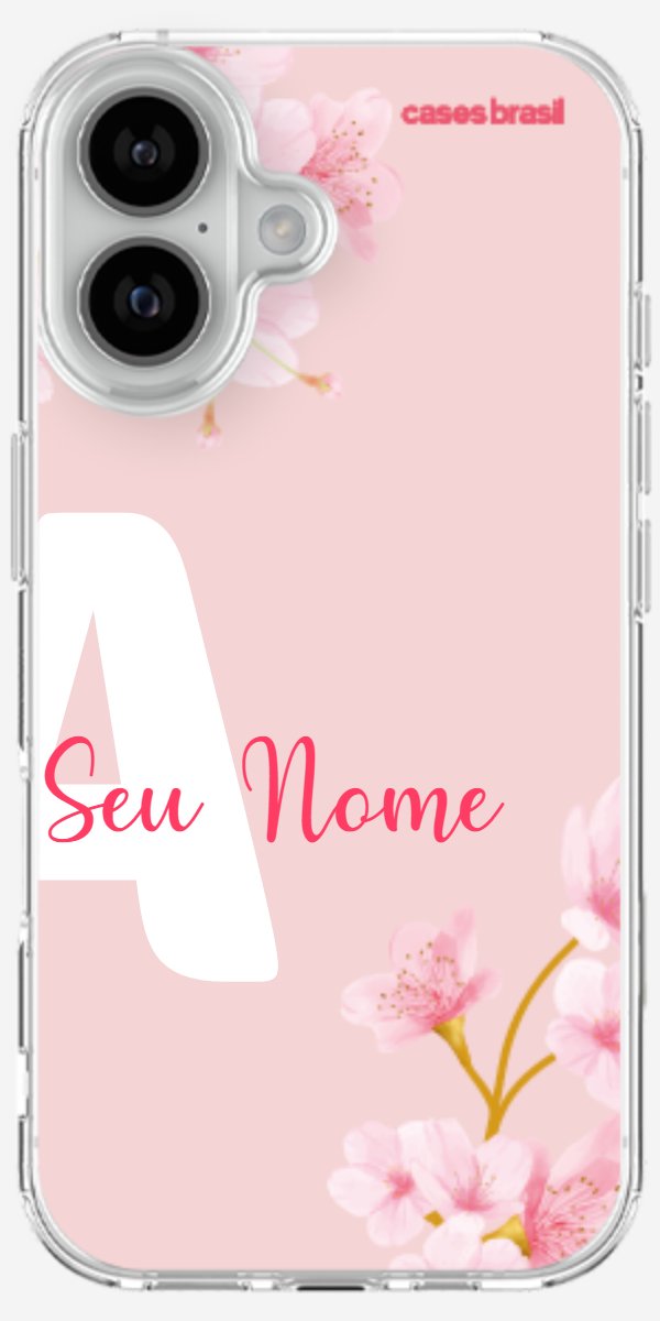 Capinha para Celular Cerejeira com Inicial