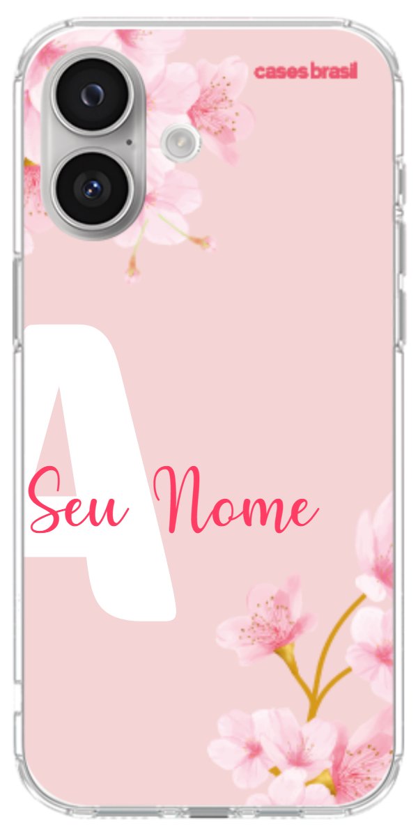 Capinha para Celular Cerejeira com Inicial