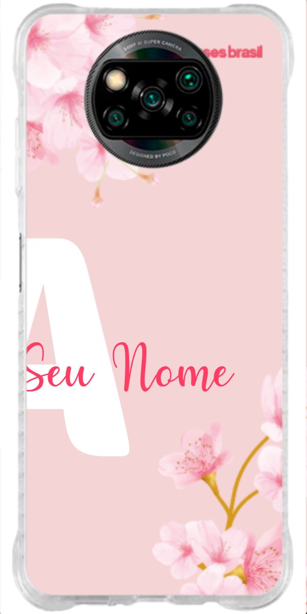 Capinha para Celular Cerejeira com Inicial