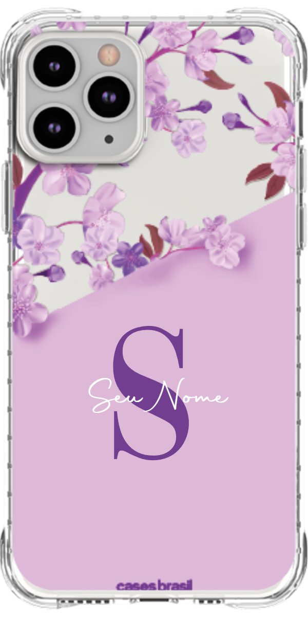 Capinha para Celular Flores Purpuras
