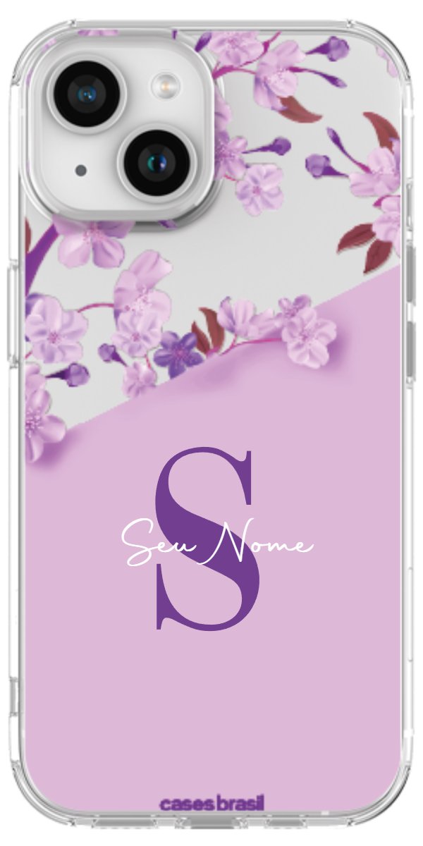 Capinha para Celular Flores Purpuras