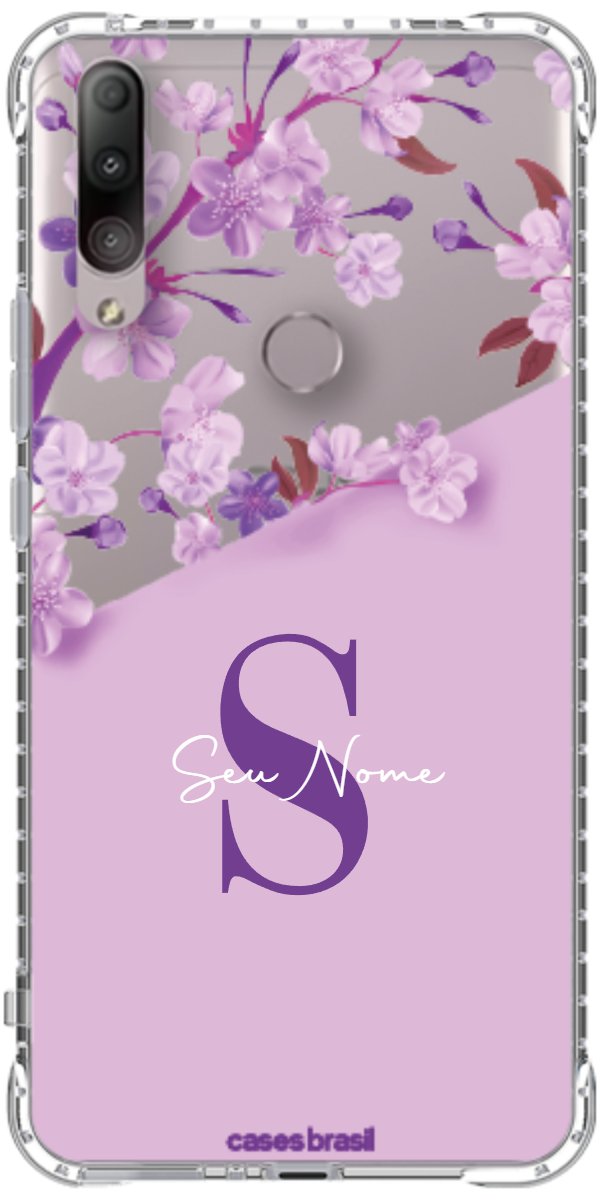 Capinha para Celular Flores Purpuras