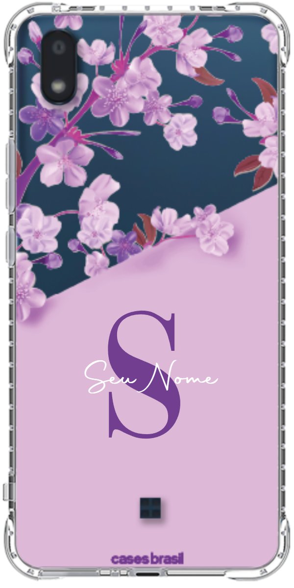 Capinha para Celular Flores Purpuras