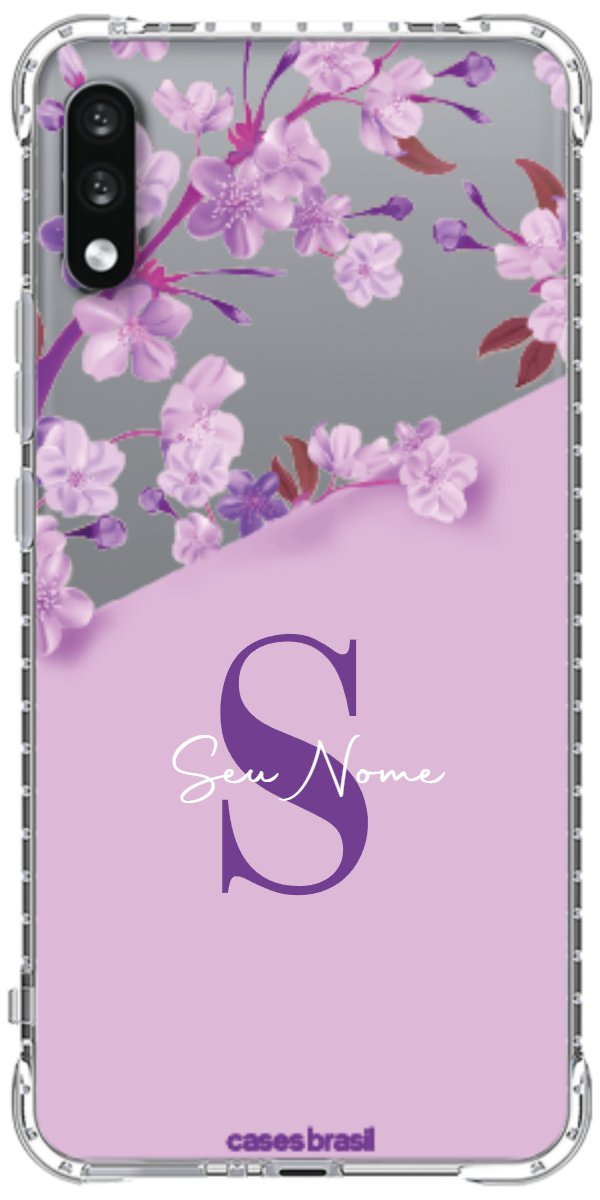 Capinha para Celular Flores Purpuras