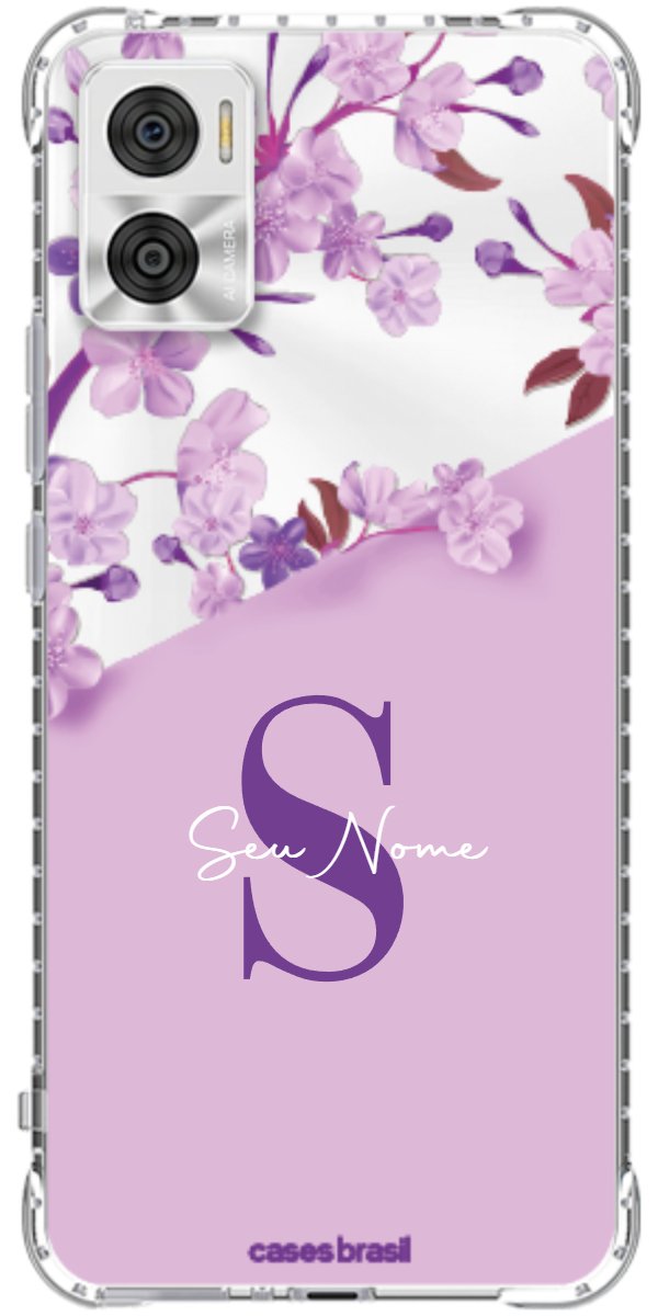 Capinha para Celular Flores Purpuras
