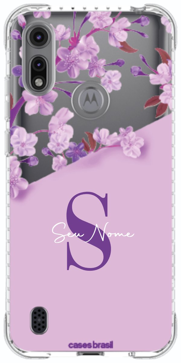 Capinha para Celular Flores Purpuras