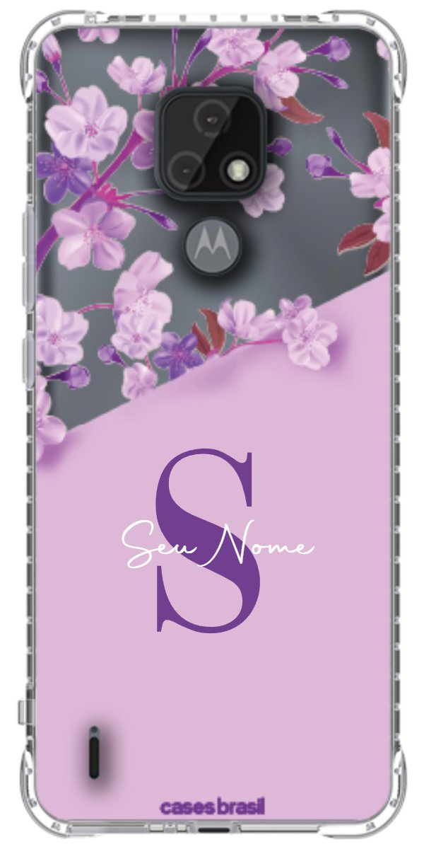 Capinha para Celular Flores Purpuras