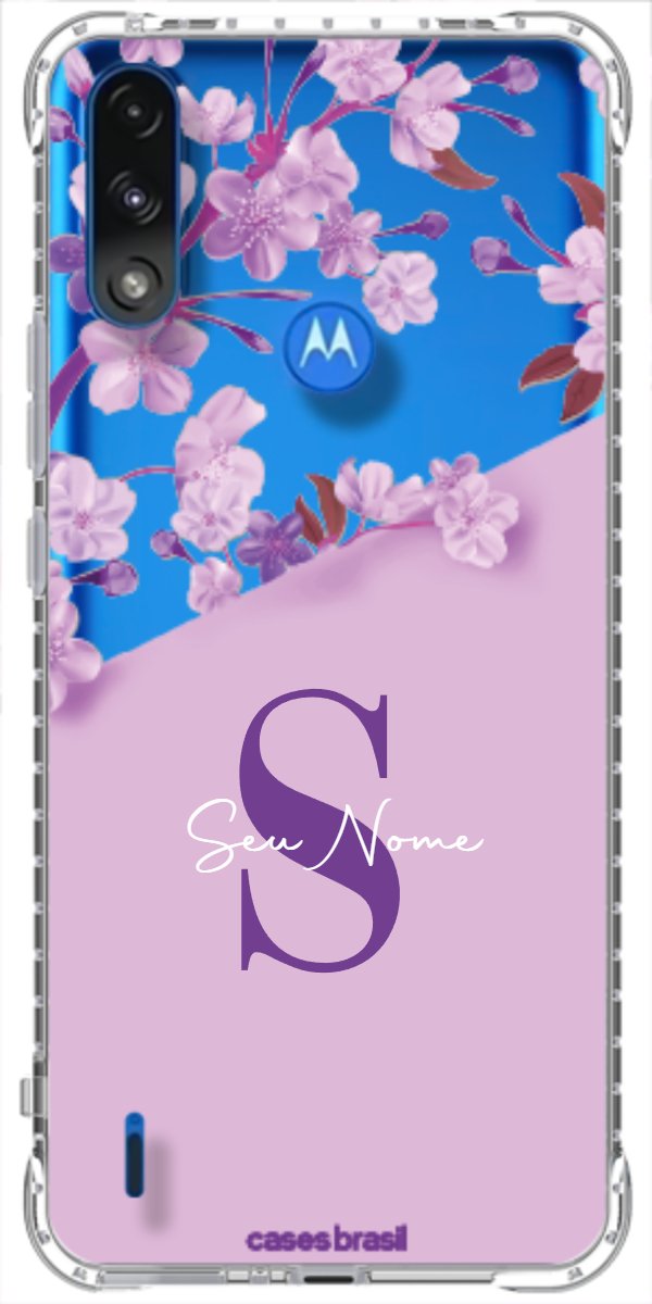Capinha para Celular Flores Purpuras