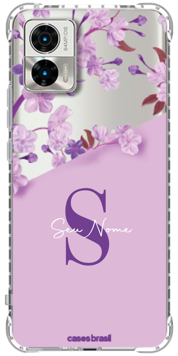 Capinha para Celular Flores Purpuras