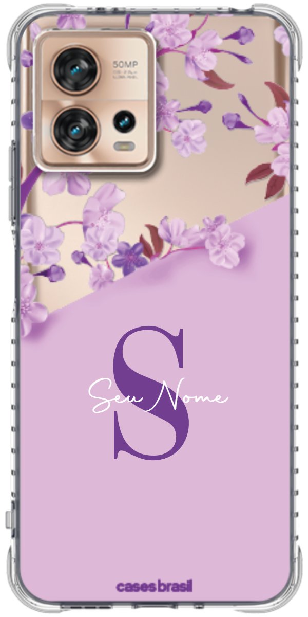 Capinha para Celular Flores Purpuras