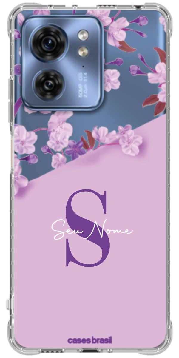Capinha para Celular Flores Purpuras