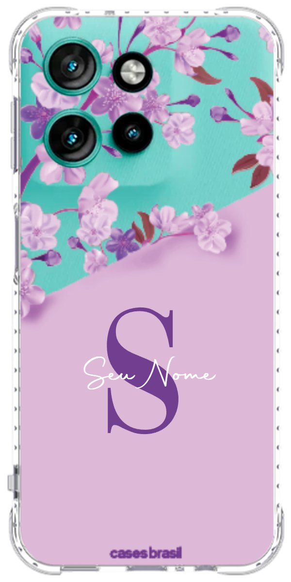 Capinha para Celular Flores Purpuras