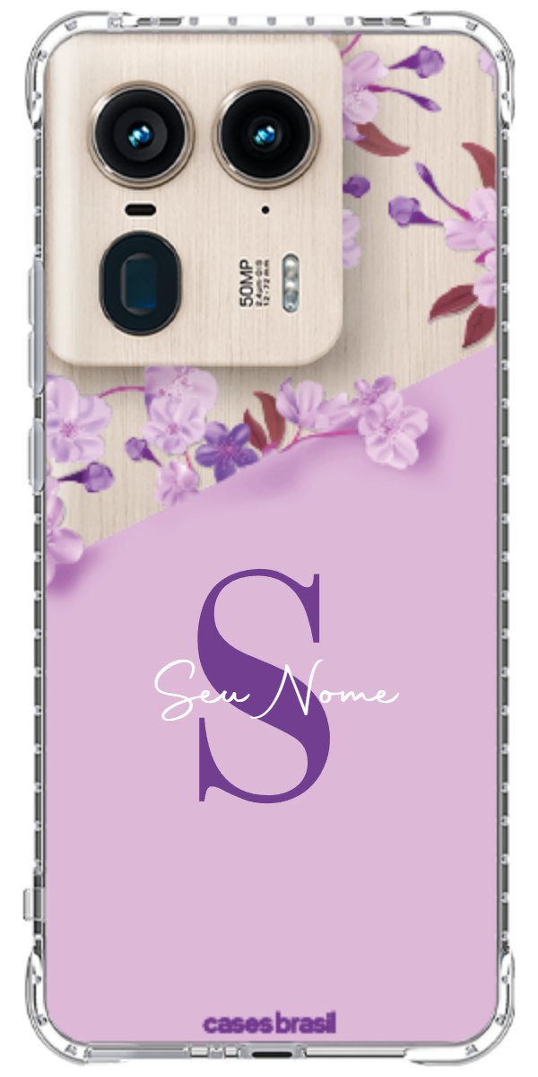Capinha para Celular Flores Purpuras