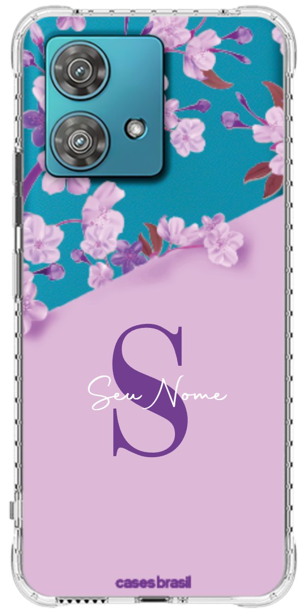 Capinha para Celular Flores Purpuras