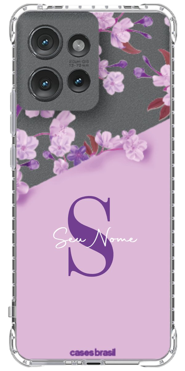 Capinha para Celular Flores Purpuras