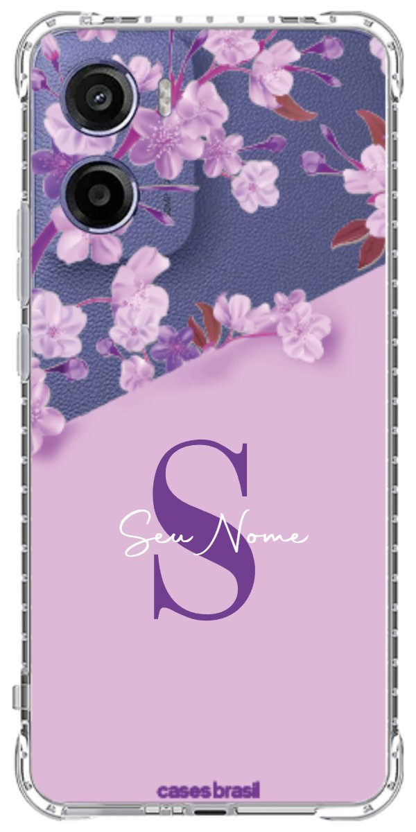 Capinha para Celular Flores Purpuras