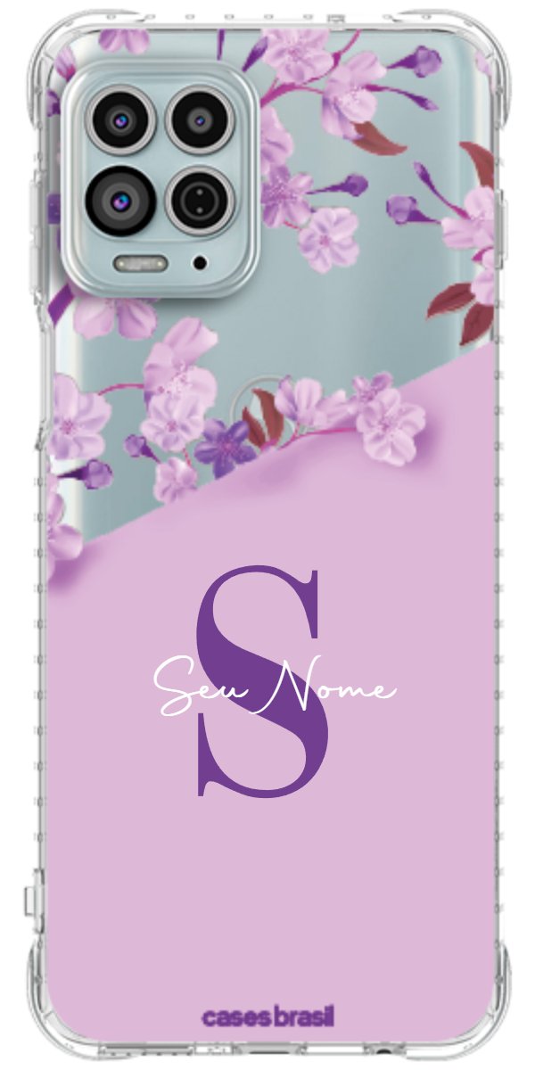 Capinha para Celular Flores Purpuras