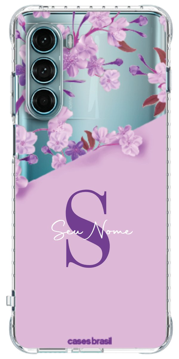 Capinha para Celular Flores Purpuras