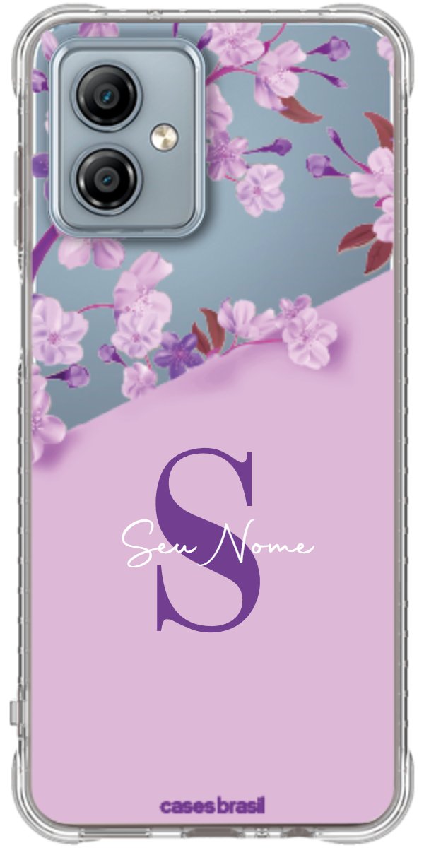 Capinha para Celular Flores Purpuras