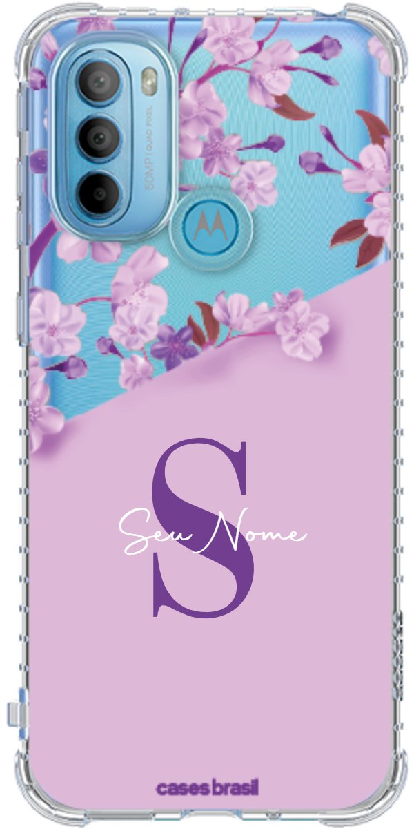 Capinha para Celular Flores Purpuras