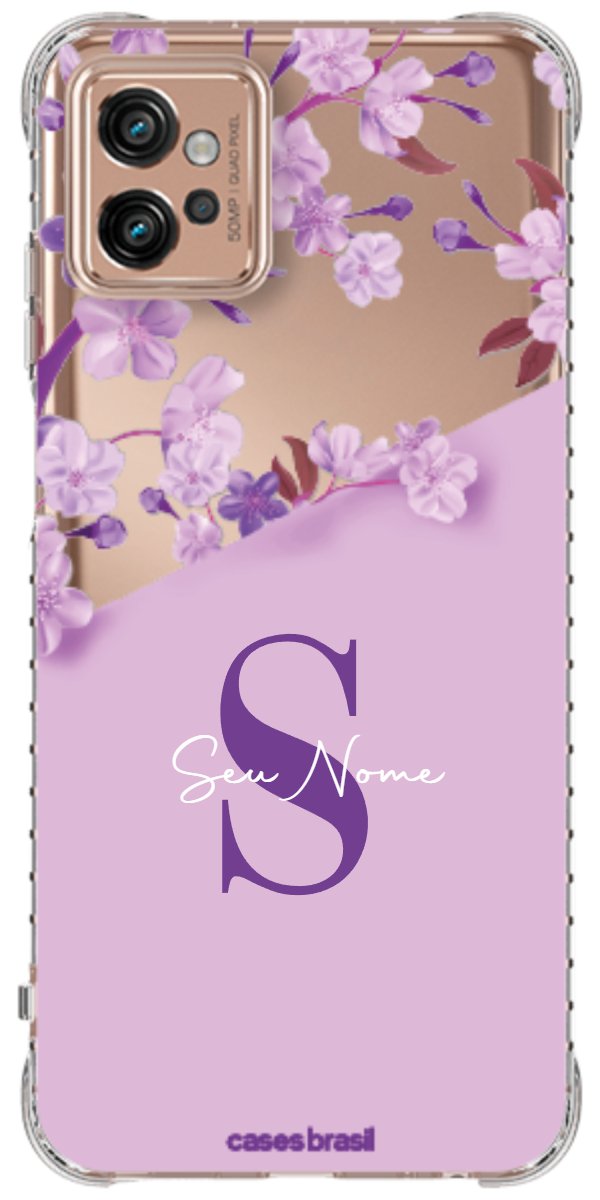 Capinha para Celular Flores Purpuras