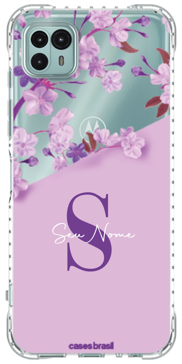 Capinha para Celular Flores Purpuras