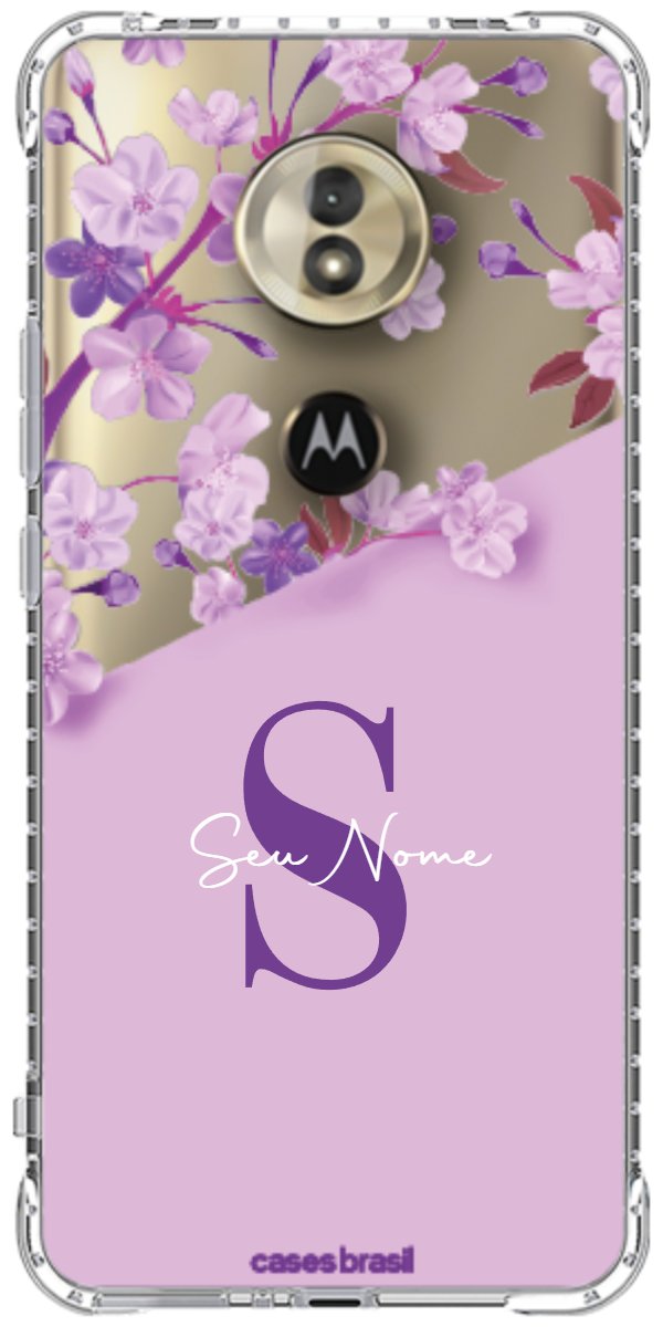 Capinha para Celular Flores Purpuras
