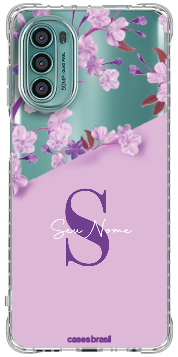 Capinha para Celular Flores Purpuras