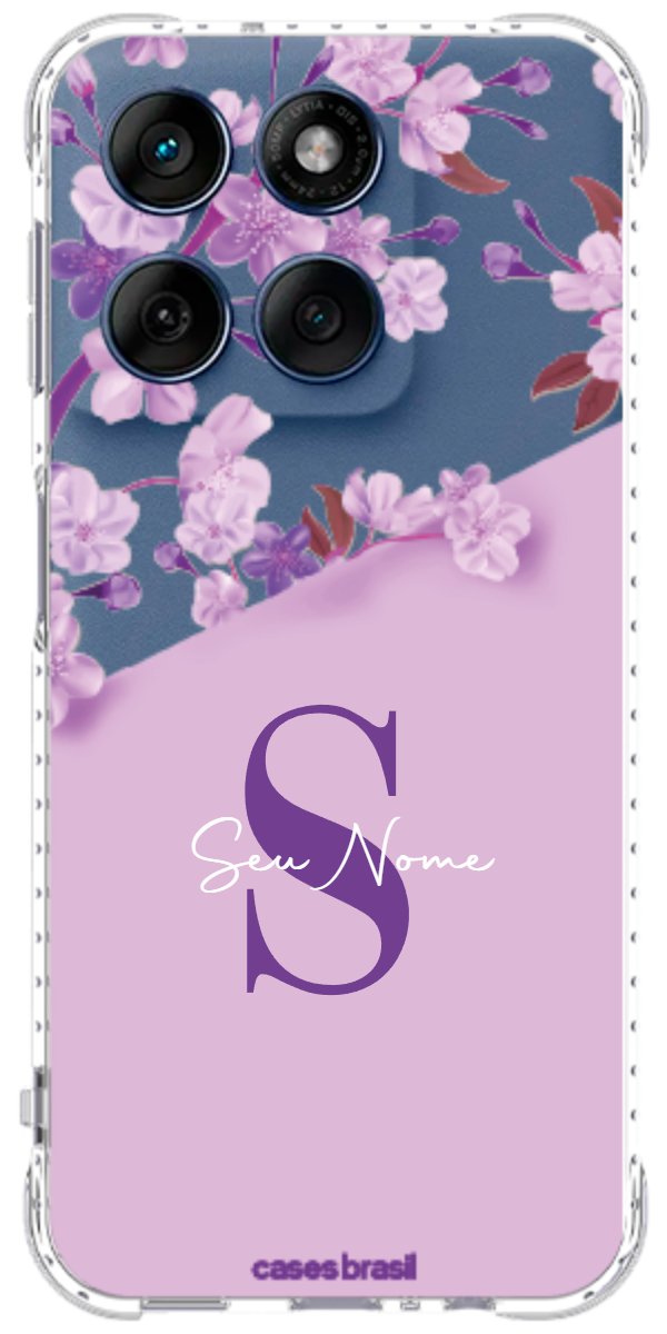 Capinha para Celular Flores Purpuras