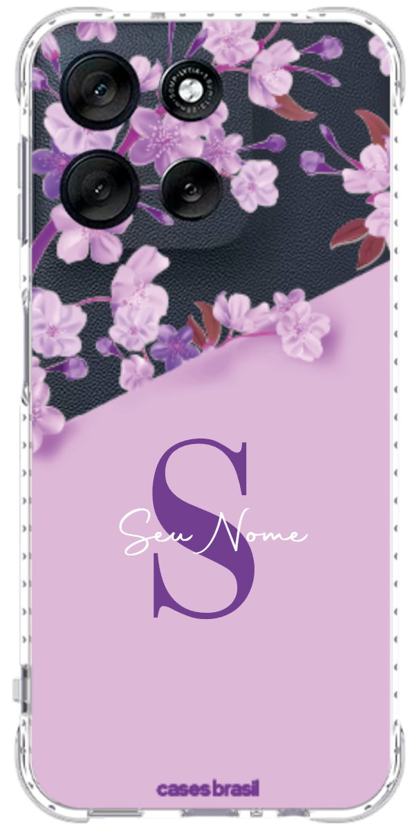 Capinha para Celular Flores Purpuras