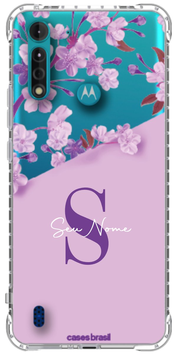 Capinha para Celular Flores Purpuras