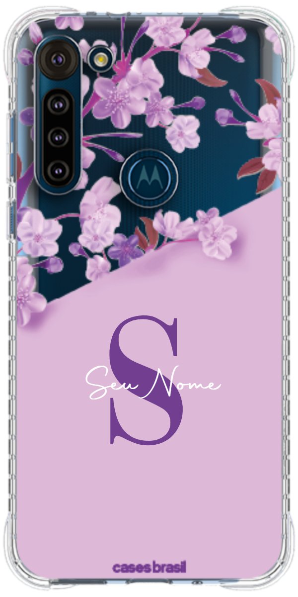 Capinha para Celular Flores Purpuras