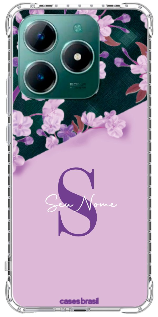 Capinha para Celular Flores Purpuras
