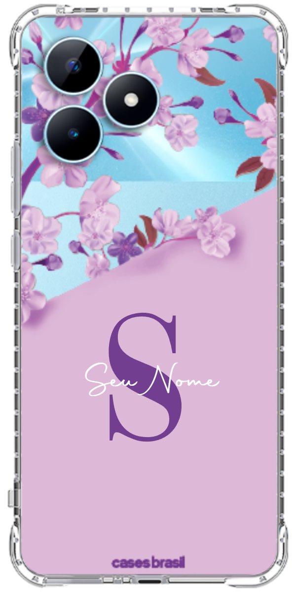 Capinha para Celular Flores Purpuras