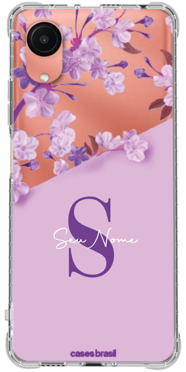 Capinha para Celular Flores Purpuras