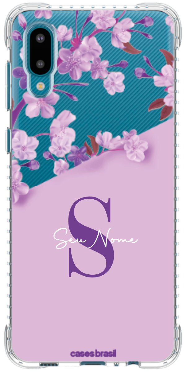 Capinha para Celular Flores Purpuras