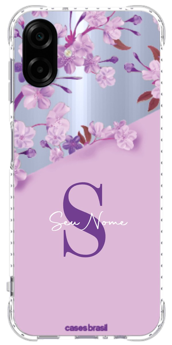Capinha para Celular Flores Purpuras