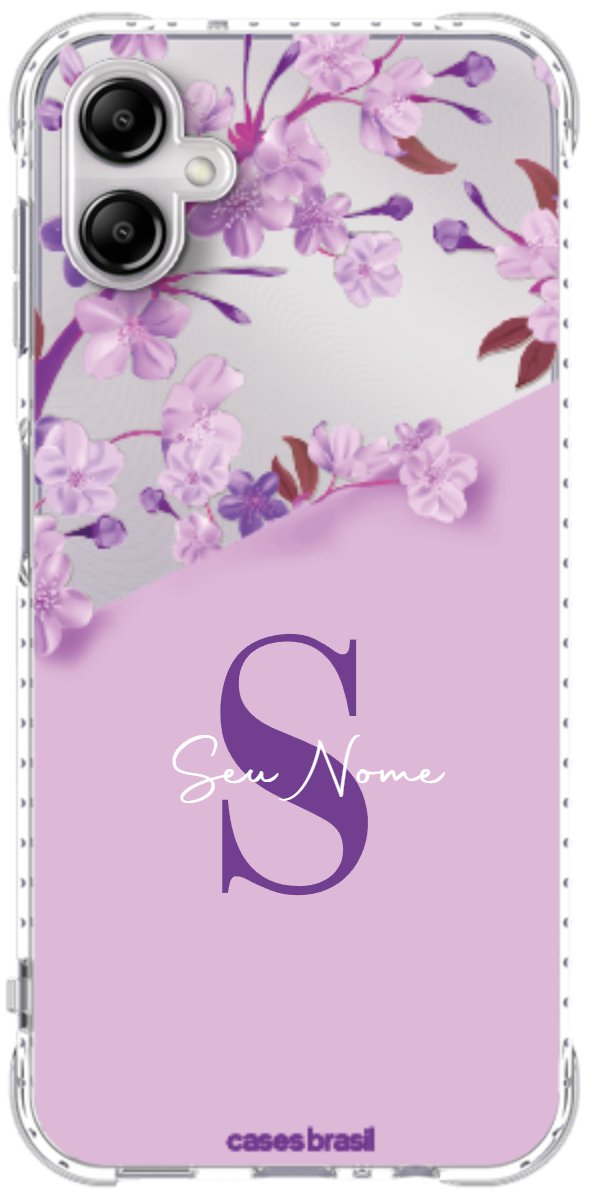Capinha para Celular Flores Purpuras