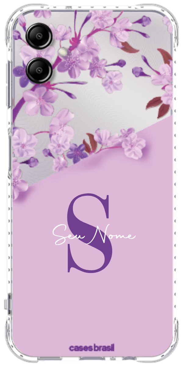 Capinha para Celular Flores Purpuras