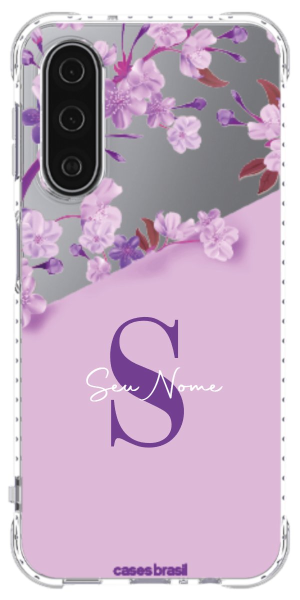 Capinha para Celular Flores Purpuras