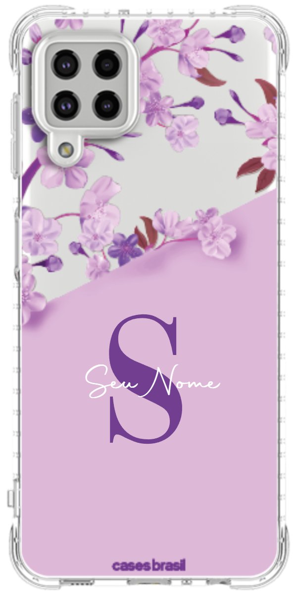 Capinha para Celular Flores Purpuras