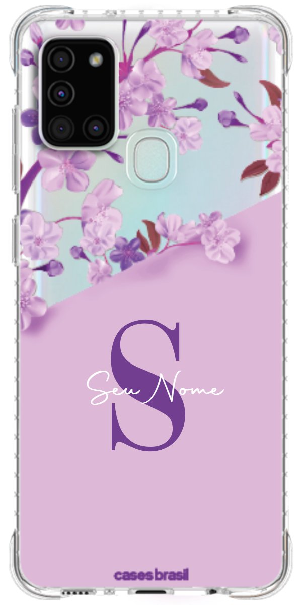 Capinha para Celular Flores Purpuras