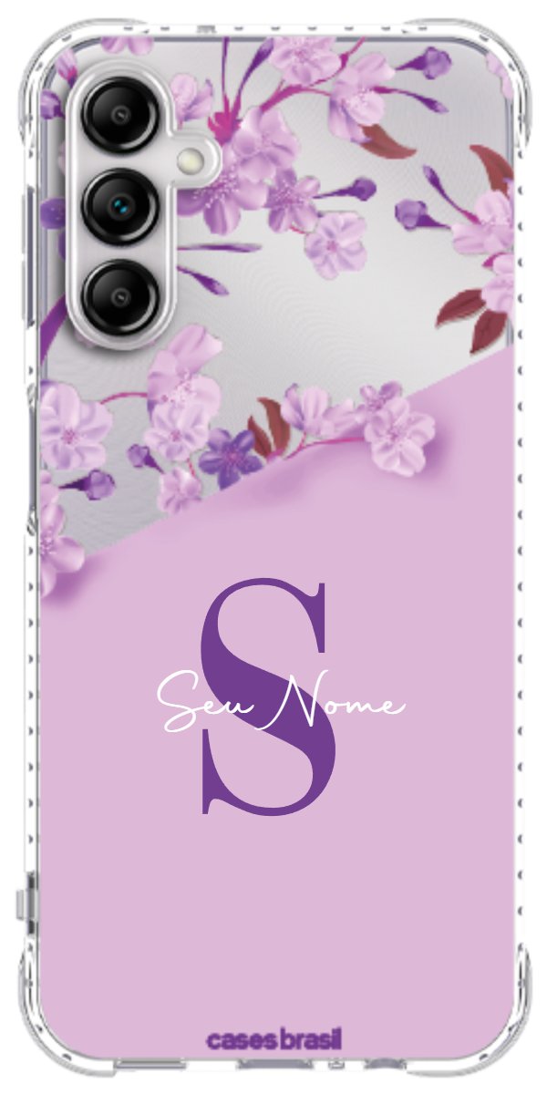 Capinha para Celular Flores Purpuras