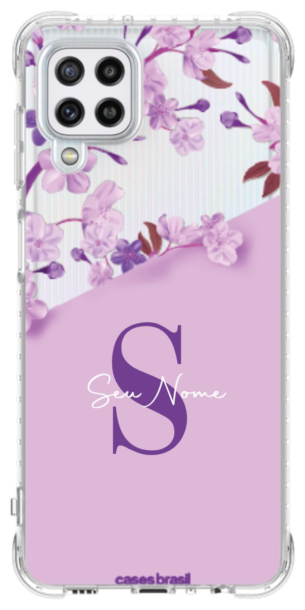 Capinha para Celular Flores Purpuras