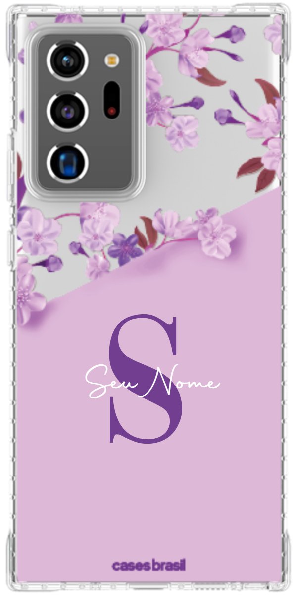 Capinha para Celular Flores Purpuras