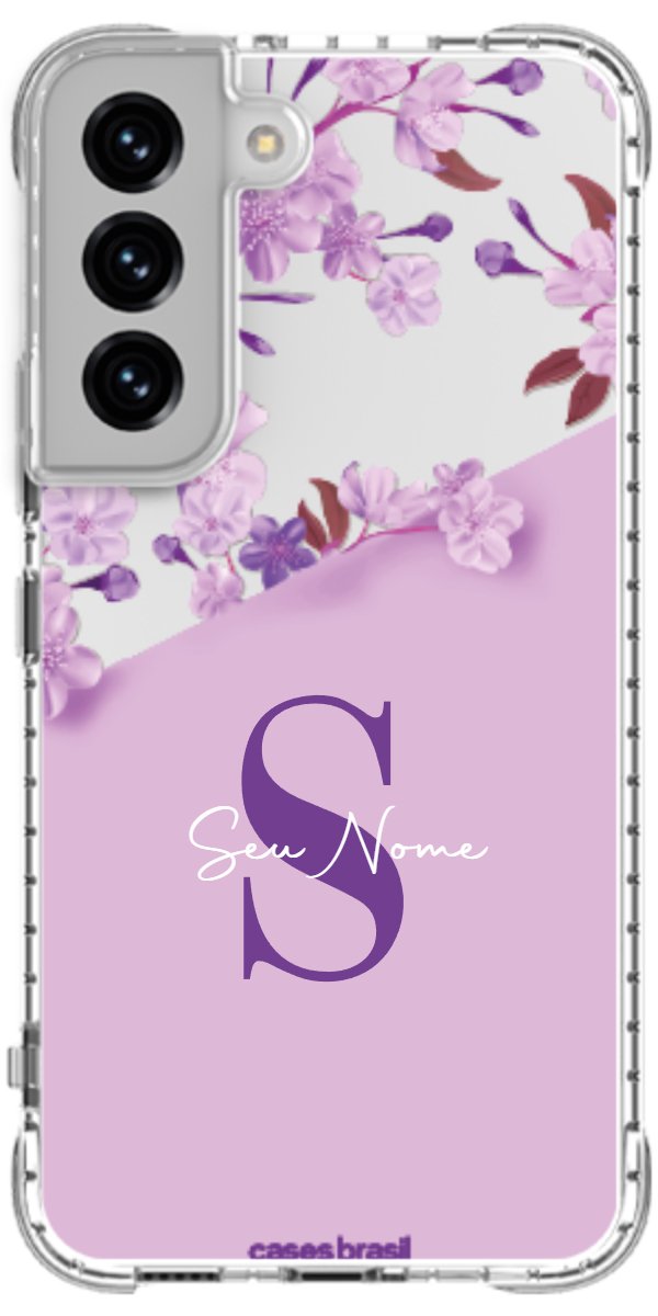 Capinha para Celular Flores Purpuras
